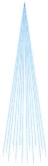 Vlaggenmast kerstboom 1134 LED's blauw 800 cm Multikleur