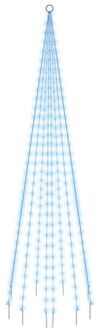 Vlaggenmast kerstboom 310 LED's blauw 300 cm Multikleur