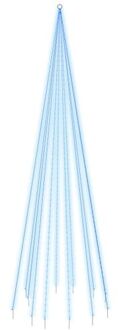 Vlaggenmast kerstboom 732 LED's blauw 500 cm Multikleur