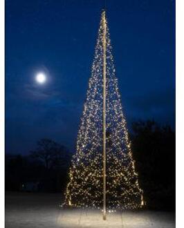 Vlaggenmastboom Kerstverlichting - 10 m - 4000 warmwitte LEDs