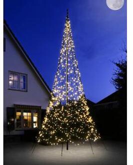 Vlaggenmastkerstboom 6 m Zwart