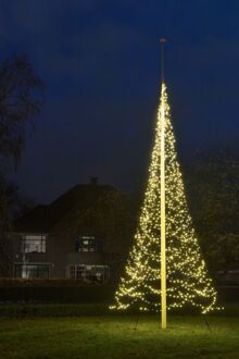 vlaggenmastkerstboom 700 cm 1500 LED