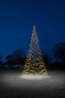 Vlaggenmastkerstboom 8 m Zwart