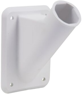 Vlaggenstokhouder Kunststof Wit 30mm