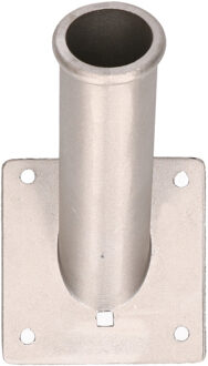 Vlaggenstokhouder van aluminium - 1x - voor vlaggenstok - met doorsnede 30 mm
