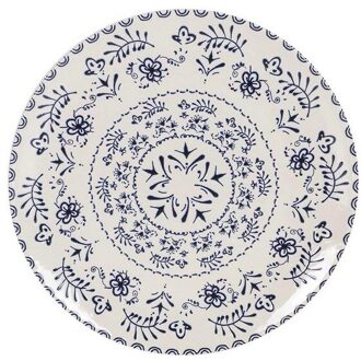 Vlakke Plaat La Mediterránea Onscherpte Monaco Shine Porselein (Ø 26 Cm)