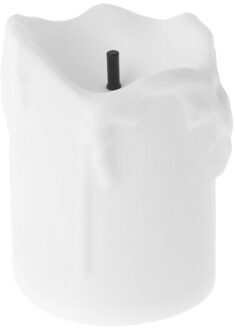 Vlamloze Led Elektrische Flickering Theelichtjes Bruiloft Kerst Decoratie wit