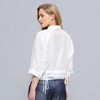Vleermuismouwen licht shirt - maat S Wit