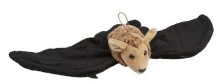 Vleermuizen speelgoed artikelen vleermuis knuffelbeest zwart/bruin 45 cm