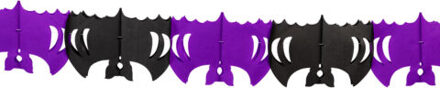 Vleermuizenslinger paars/zwart (6m) Multikleur - Print