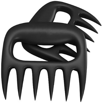 Vlees Divider Gereedschap Beer Klauwen Barbecue Vork Multifunctionele Tang Pull Vlees Versnipperen Varkensvlees Klem Roosteren Vork Zwarte BBQ set