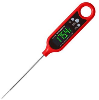 Vlees Thermometer, Instant Read Thermometer, Voor Keuken Bbq Grill Roker Vlees Olie Melk Yoghurt Temperatuur rood