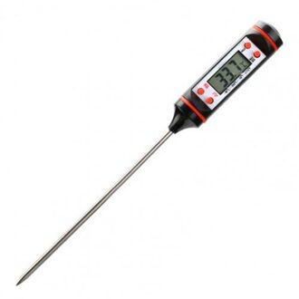 Vlees Thermometer Keuken Digital Koken Eten Probe Elektronische Bbq Koken Gereedschap Temperatuur Meter Gauge Tool zwart