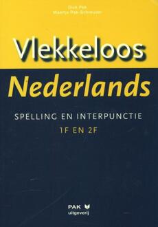 Vlekkeloos Nederlands / taalniveau 1F en 2F - Boek Dick Pak (9077018883)