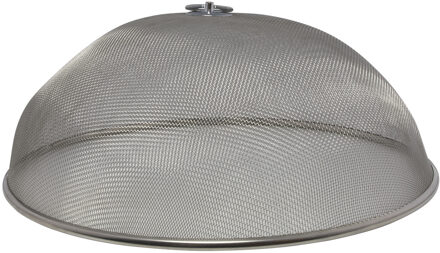 Vliegen/insecten eten/voedsel bescherm kappen zilver 35 cm - ongedierte - vliegenkap