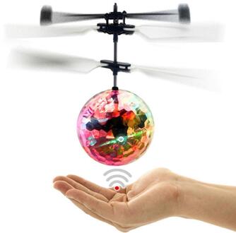 Vliegende Bal Led Lichtgevende Kid Vlucht Ballen Elektronische Infrarood Inductie Vliegtuigen Afstandsbediening Speelgoed Magic Sensing Helikopter