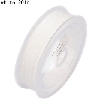Vliegende Vissen Backing Lijn Vislijn 50M/54.7Yards Nylon 20/30LB Trekkracht Spare Draad Vis gear Pesca Soft Bescherm Handen wit 20LB