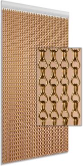 Vliegengordijn - 90x210cm - Brons - Huisdiervriendelijk