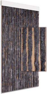 Vliegengordijn - 90x210cm - Grijs - Huisdiervriendelijk