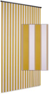 Vliegengordijn - 90x220cm - Geel-wit - Huisdiervriendelijk