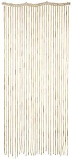 Vliegengordijn - bamboe look - 90x200 cm