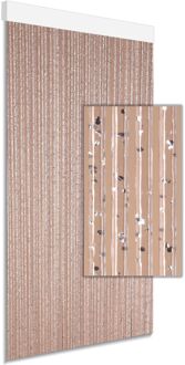 Vliegengordijn Calisto - 90x210cm - Zilver - Huisdiervriendelijk