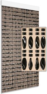 Vliegengordijn Chios - 90x210cm - Zwart - Huisdiervriendelijk