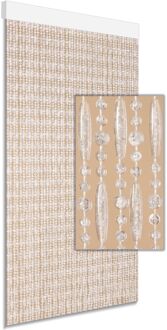 Vliegengordijn Cyprus - 90x210cm - Transparant - Kunststof