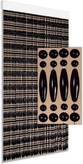 Vliegengordijn Cyprus - 90x210cm - Zwart - Huisdiervriendelijk