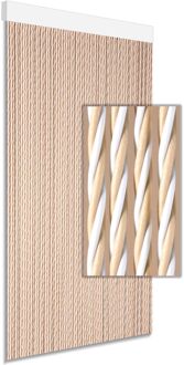 Vliegengordijn Dara - 90x210cm - Beige - Huisdiervriendelijk