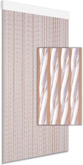 Vliegengordijn Dara - 90x210cm - Wit - Huisdiervriendelijk