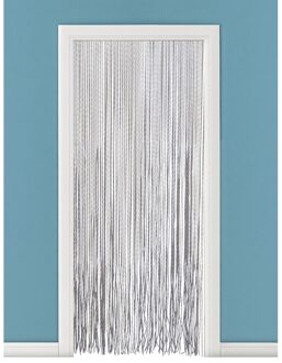 Vliegengordijn/deurgordijn Cortina - PVC - spaghetti - wit - 90 x 220 cm