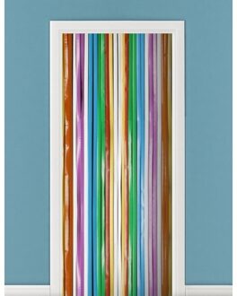 Vliegengordijn/deurgordijn - Set van 2x stuks - multikleur - 90 x 200 cm - universeel