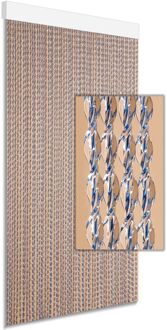 Vliegengordijn Nica - 90x210cm - Blauw - Huisdiervriendelijk