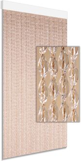 Vliegengordijn Nica - 90x210cm - Bruin - Huisdiervriendelijk