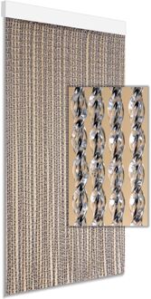 Vliegengordijn Nola - 100x230cm - Zwart - Huisdiervriendelijk