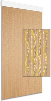 Vliegengordijn Paola - 90x210cm - Geel - Kunststof