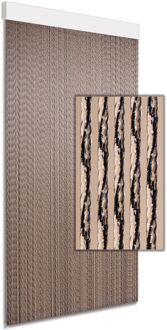 Vliegengordijn Paola - 90x210cm - Zwart - Huisdiervriendelijk