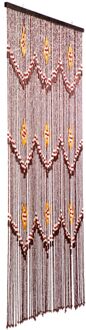 Vliegengordijn Taipin - 90x200cm - Multi - Hout