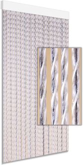 Vliegengordijn Tinca - 100x230cm - Grijs - Huisdiervriendelijk