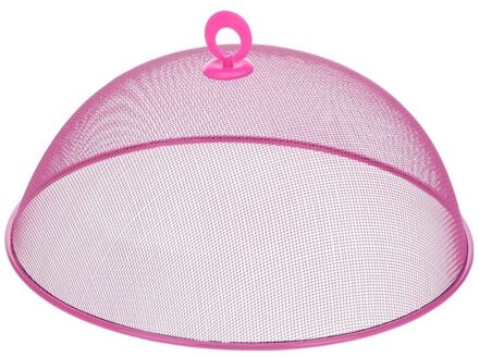 Vliegenkap roze voor voedsel 35 cm