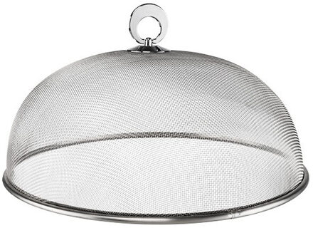 Vliegenkap zilver voor voedsel 30 cm voedselkap