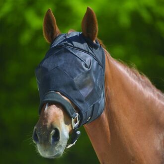 Vliegenmasker Zonder Oren Zwart - Anti insect - Pony