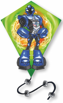 Vlieger - Diamant Robot (85 x 75cm)