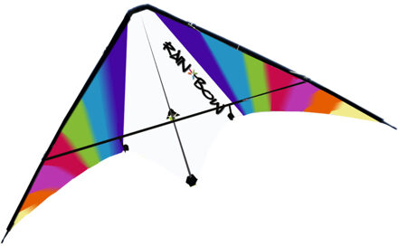vlieger regenboogprint 150 x 70 cm Multikleur