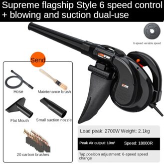 Vliegtuig Computer Blower Stofafscheider High Power Industriële 220V Sterke Zuigkracht Fan