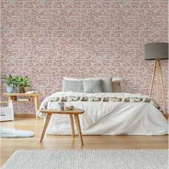 Vliesbehang Baksteen - Rood - 10,05m X 53cm