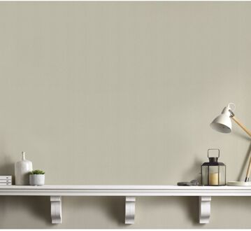 Vliesbehang Basic Cotton - Beige - 10,05 M X 52 Cm