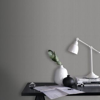 Vliesbehang Basic Cotton - Grijs - 10,05m X 52cm