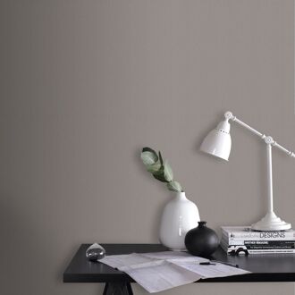 Vliesbehang Basic Cotton - Taupe - 10,05 M X 52 Cm